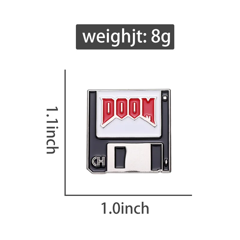 Cartoon Machine Metal Brooch Car Sewing Machine Phone Music CD Typewriter Camera Ruler Storage Card Badge Punk Pins Jewelry Gift