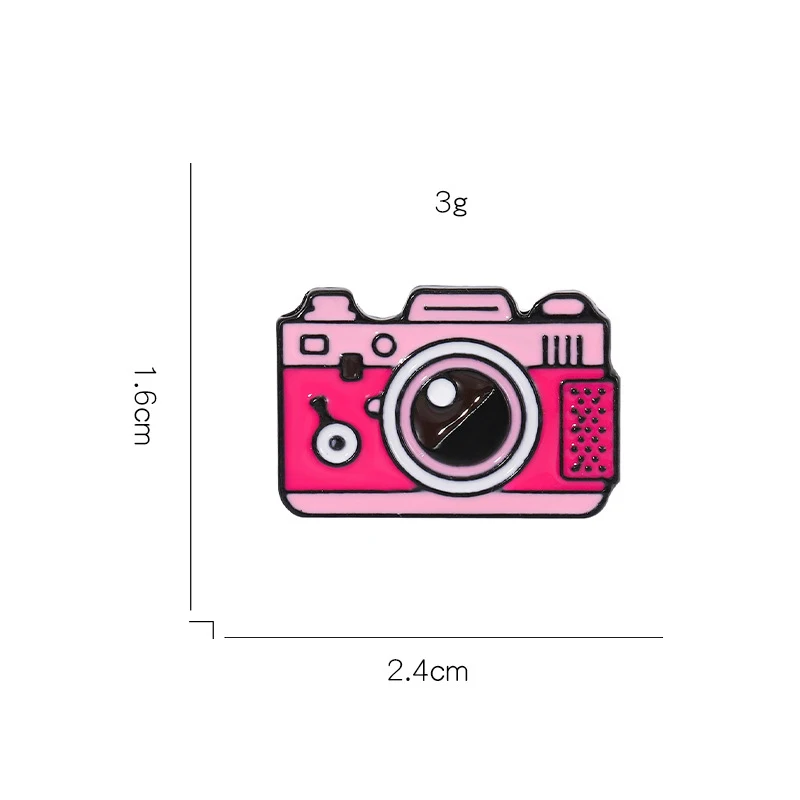 Cartoon Machine Metal Brooch Car Sewing Machine Phone Music CD Typewriter Camera Ruler Storage Card Badge Punk Pins Jewelry Gift