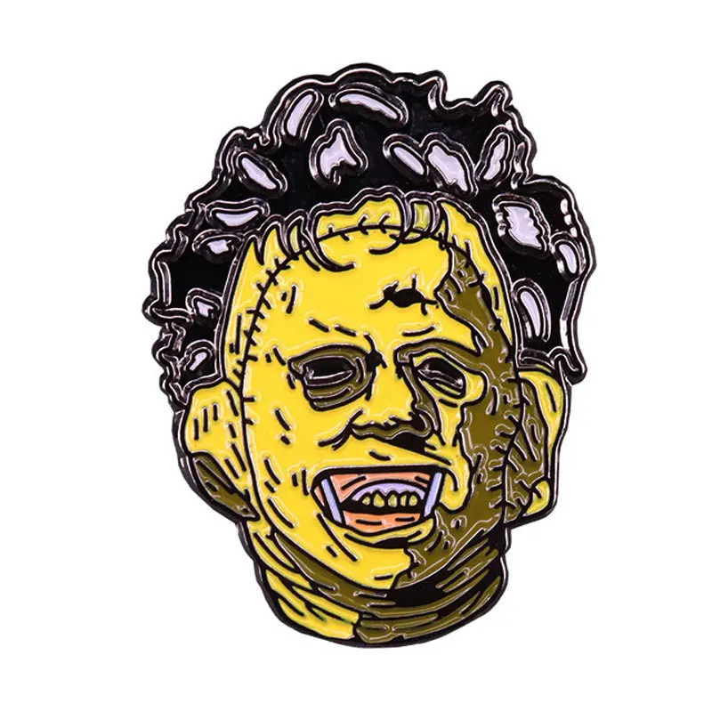Horror Film Figure Enamel Lapel Pin Gothic Style Collect Badge Jewelry Adorn Backpack Hat Collar Brooches