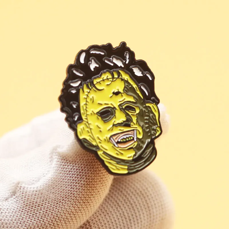 Horror Film Figure Enamel Lapel Pin Gothic Style Collect Badge Jewelry Adorn Backpack Hat Collar Brooches
