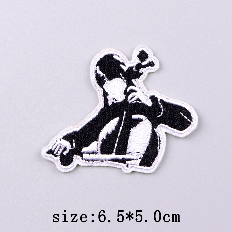 Bad Bunny Patches For Clothing Singer Embroidery Patch Iron On Patches For Clothes Hip Hop Punk Sewing/Fusible Patch Stickers