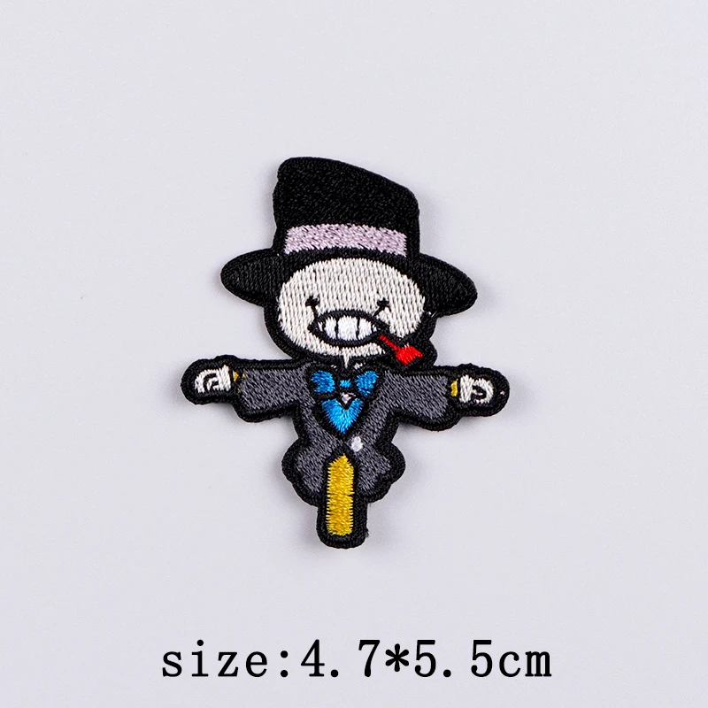 Bad Bunny Patches For Clothing Singer Embroidery Patch Iron On Patches For Clothes Hip Hop Punk Sewing/Fusible Patch Stickers