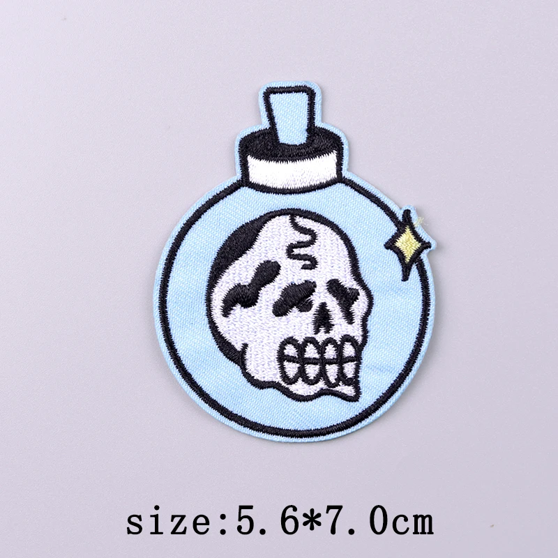 Bad Bunny Patches For Clothing Singer Embroidery Patch Iron On Patches For Clothes Hip Hop Punk Sewing/Fusible Patch Stickers
