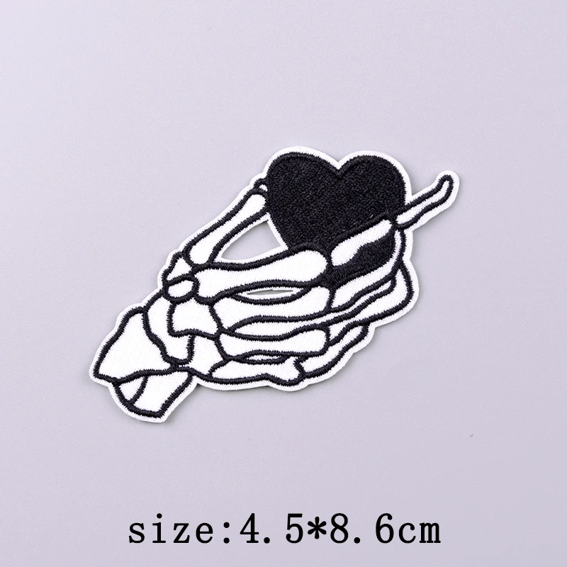 Bad Bunny Patches For Clothing Singer Embroidery Patch Iron On Patches For Clothes Hip Hop Punk Sewing/Fusible Patch Stickers