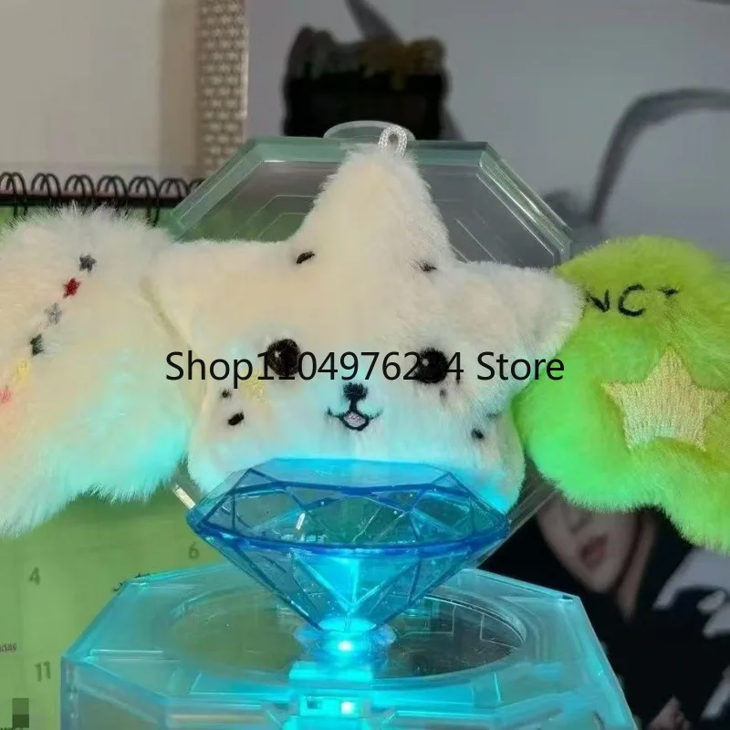 Cute K-Pop Souvenir NCT Wicku Star Pendant Keychain with NCTWISH Doll Album Plush - Backpack Gift Bag Decoration