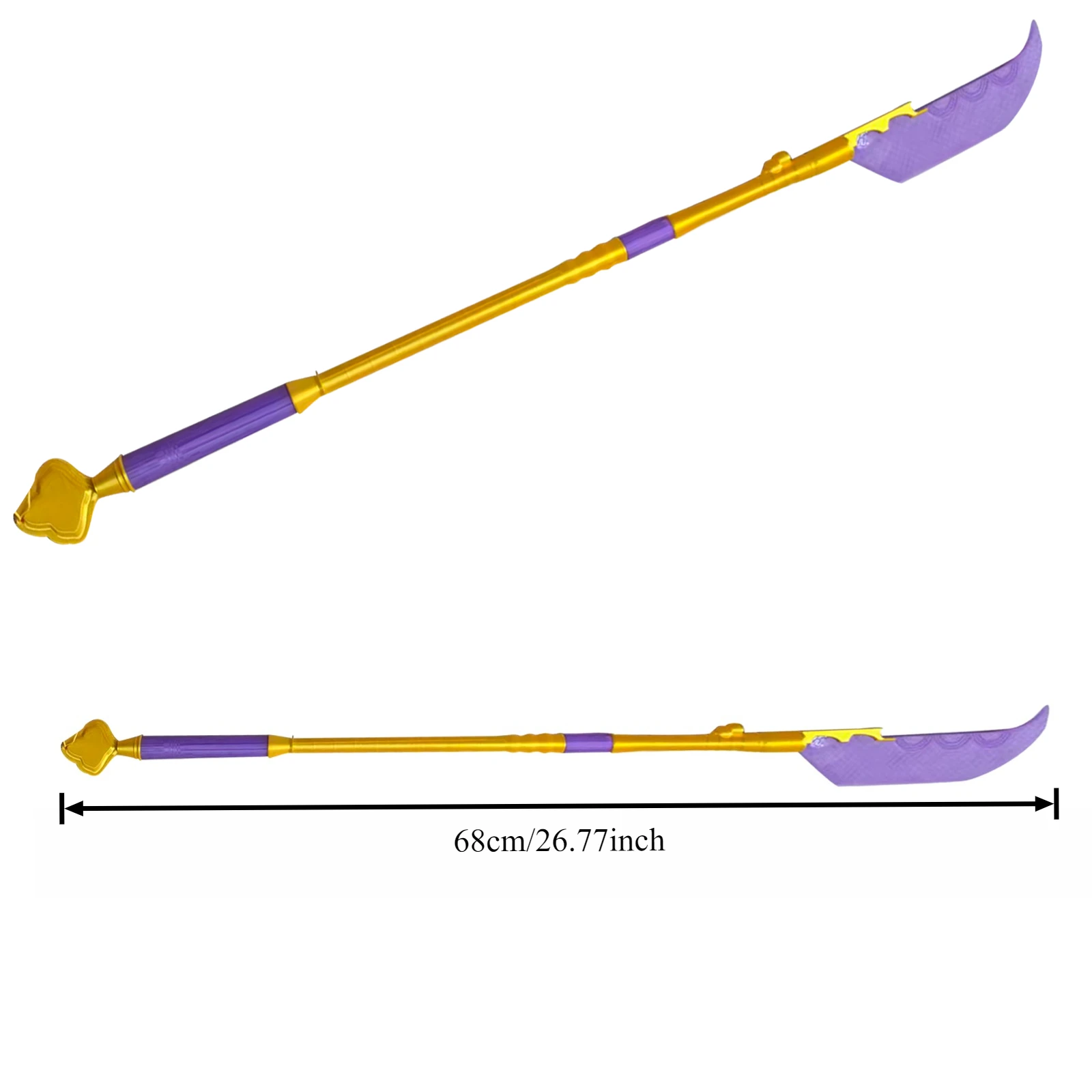 Cosplay Mira Long Sword Costume Accessory, Lighted Colorful Blade, 3D Printed Arm Prop, Halloween Carnival Party Gift
