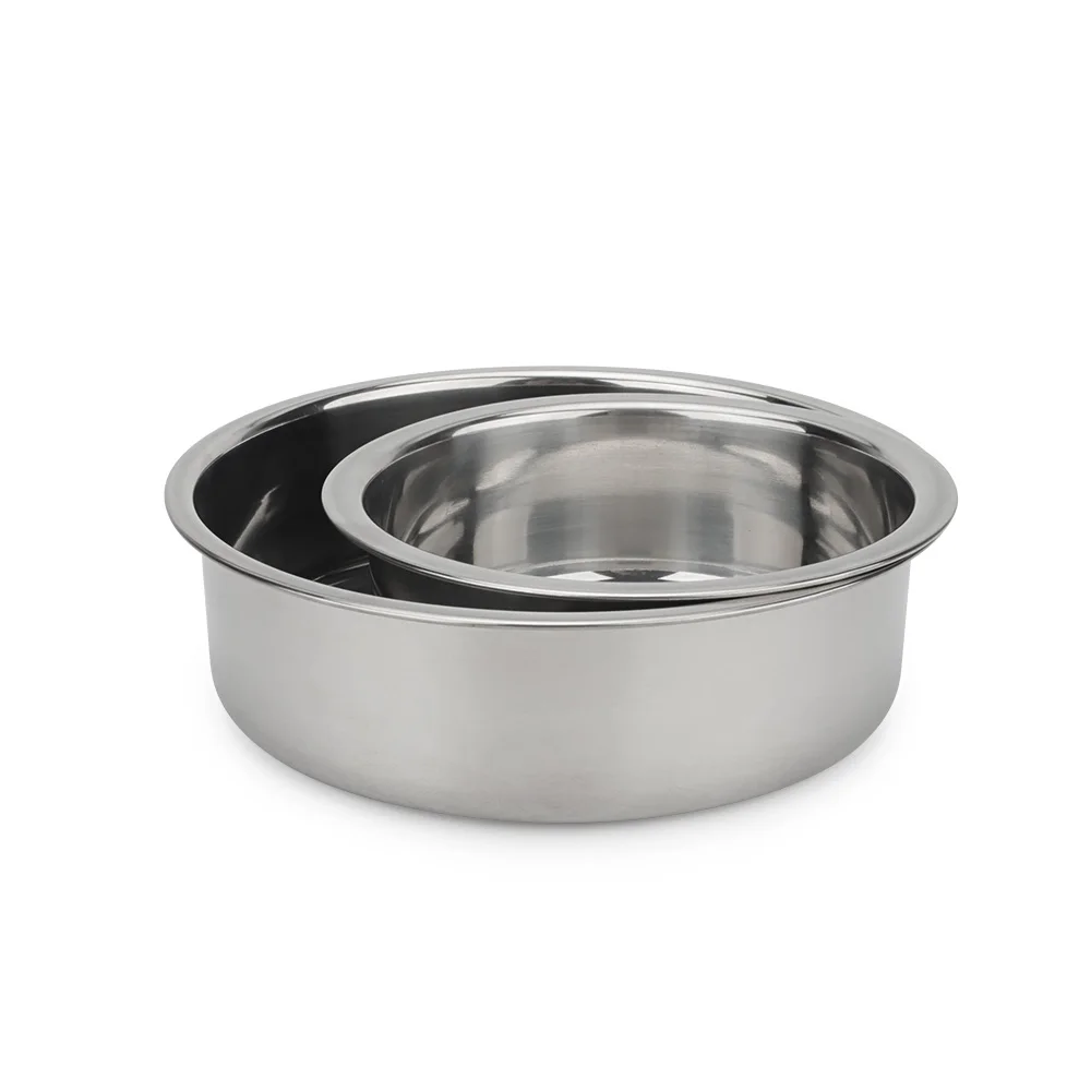 Metal Dog Cat Stainless Steel Pet Bowl Food Drinking Bowl For Small Medium Big Dogs