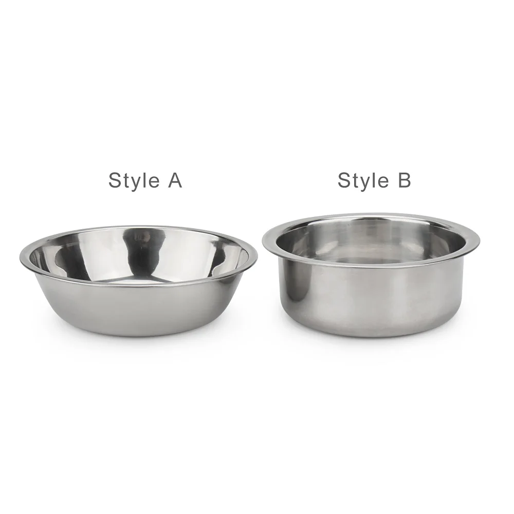 Metal Dog Cat Stainless Steel Pet Bowl Food Drinking Bowl For Small Medium Big Dogs