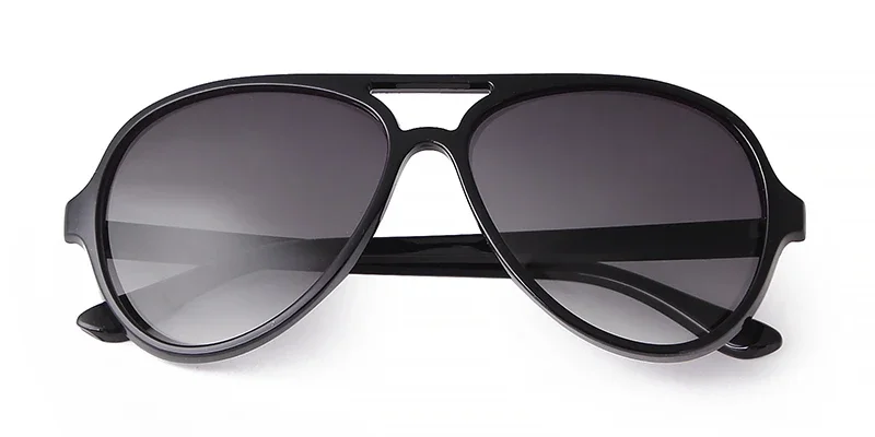 Trendy Gradient Blue Lens Oversized Pilot Sunglasses Women Brand Design Vintage Tortoise Shell Aviation Men Shades Sun Glasses