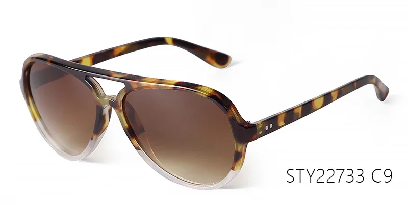 Trendy Gradient Blue Lens Oversized Pilot Sunglasses Women Brand Design Vintage Tortoise Shell Aviation Men Shades Sun Glasses