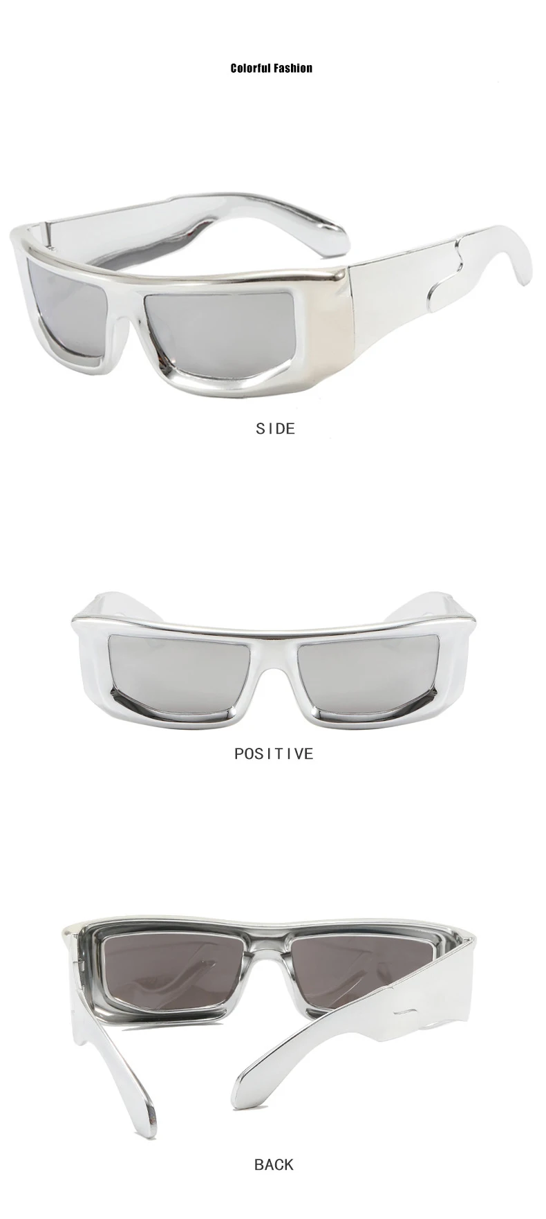 KAMMPT Y2k Wrap Round Men Sunglasses 2023 New Metallic Rim Outdoor Sports Women Shades Trendy Brand Design Vintage UV400 Eyewear