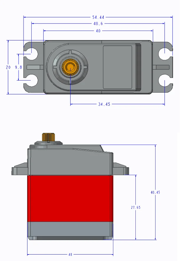 Waterproof 180/270/360 Degree 20KG 25KG 30kg 35kg 60kg Large Torque Digital Coreless Servo Aluminium Metal Gears 25T Arm RC Car