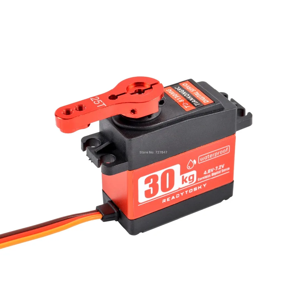 Waterproof 180/270/360 Degree 20KG 25KG 30kg 35kg 60kg Large Torque Digital Coreless Servo Aluminium Metal Gears 25T Arm RC Car