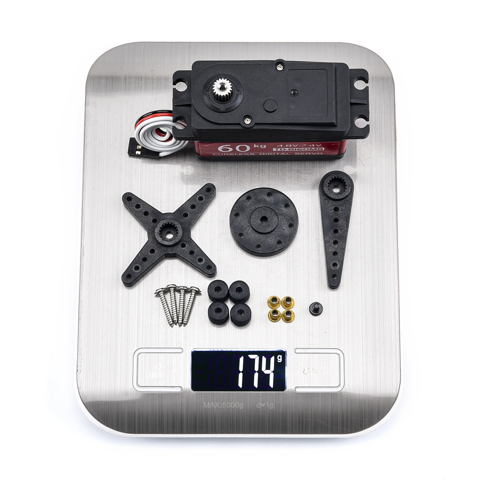 Waterproof 180/270/360 Degree 20KG 25KG 30kg 35kg 60kg Large Torque Digital Coreless Servo Aluminium Metal Gears 25T Arm RC Car