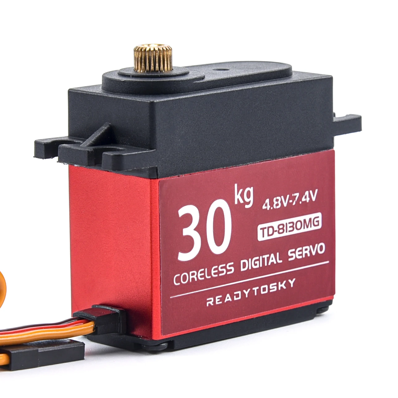 Waterproof 180/270/360 Degree 20KG 25KG 30kg 35kg 60kg Large Torque Digital Coreless Servo Aluminium Metal Gears 25T Arm RC Car