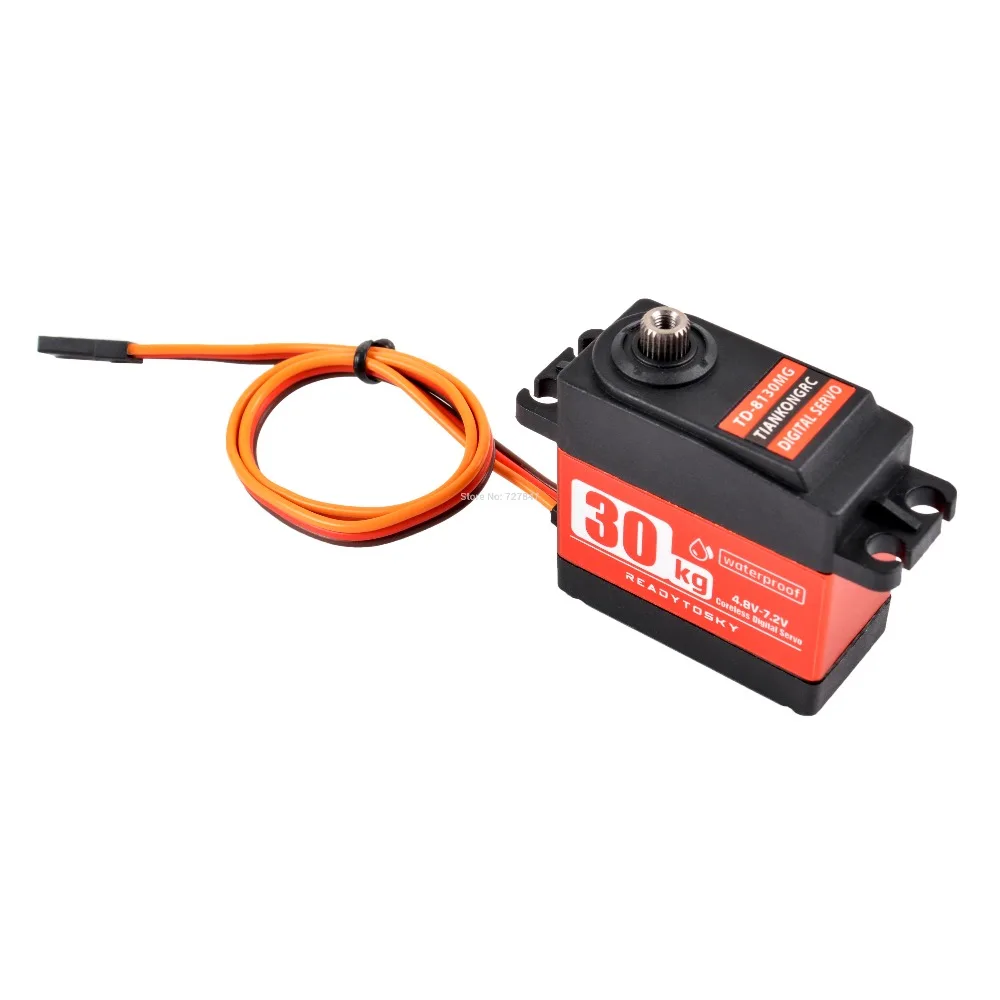 Waterproof 180/270/360 Degree 20KG 25KG 30kg 35kg 60kg Large Torque Digital Coreless Servo Aluminium Metal Gears 25T Arm RC Car