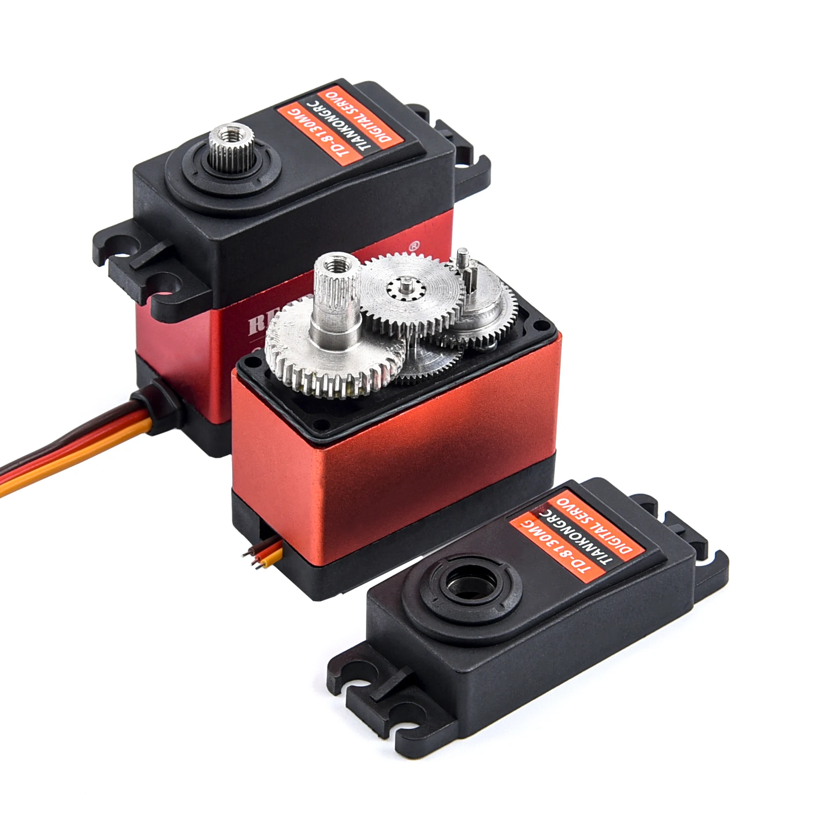 Waterproof 180/270/360 Degree 20KG 25KG 30kg 35kg 60kg Large Torque Digital Coreless Servo Aluminium Metal Gears 25T Arm RC Car