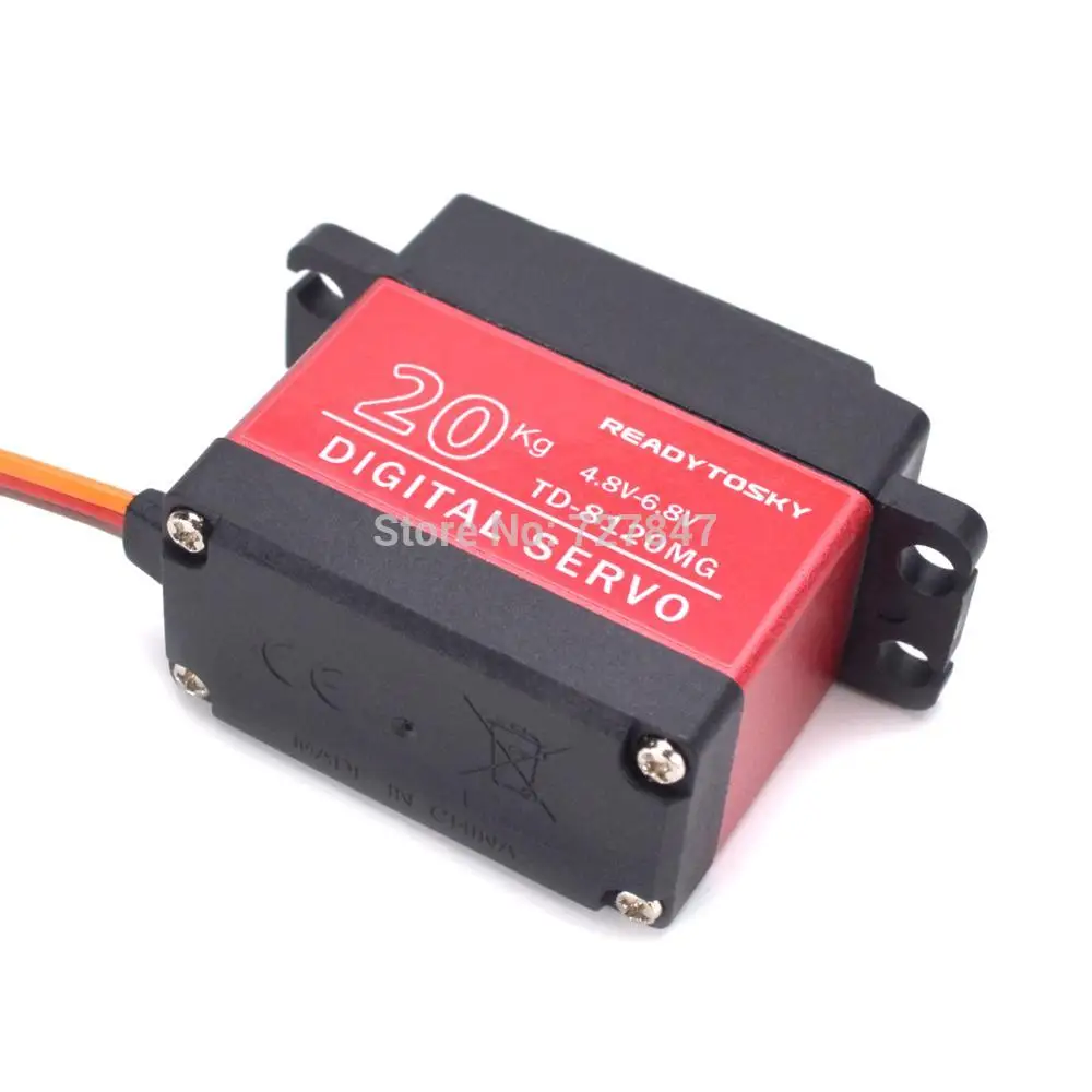 Waterproof 180/270/360 Degree 20KG 25KG 30kg 35kg 60kg Large Torque Digital Coreless Servo Aluminium Metal Gears 25T Arm RC Car