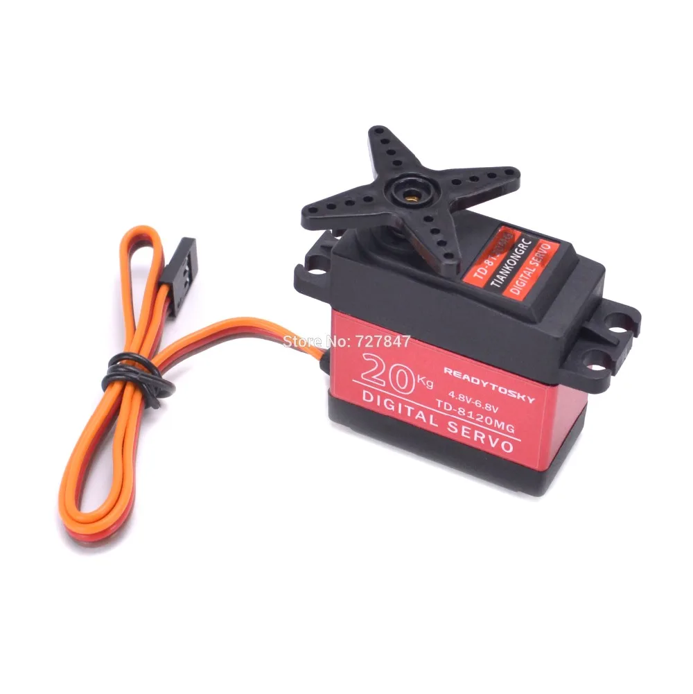Waterproof 180/270/360 Degree 20KG 25KG 30kg 35kg 60kg Large Torque Digital Coreless Servo Aluminium Metal Gears 25T Arm RC Car