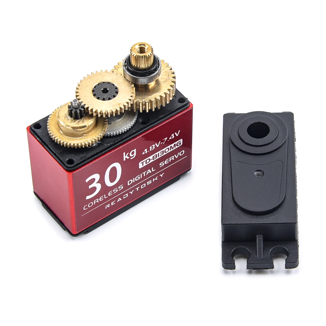Waterproof 180/270/360 Degree 20KG 25KG 30kg 35kg 60kg Large Torque Digital Coreless Servo Aluminium Metal Gears 25T Arm RC Car