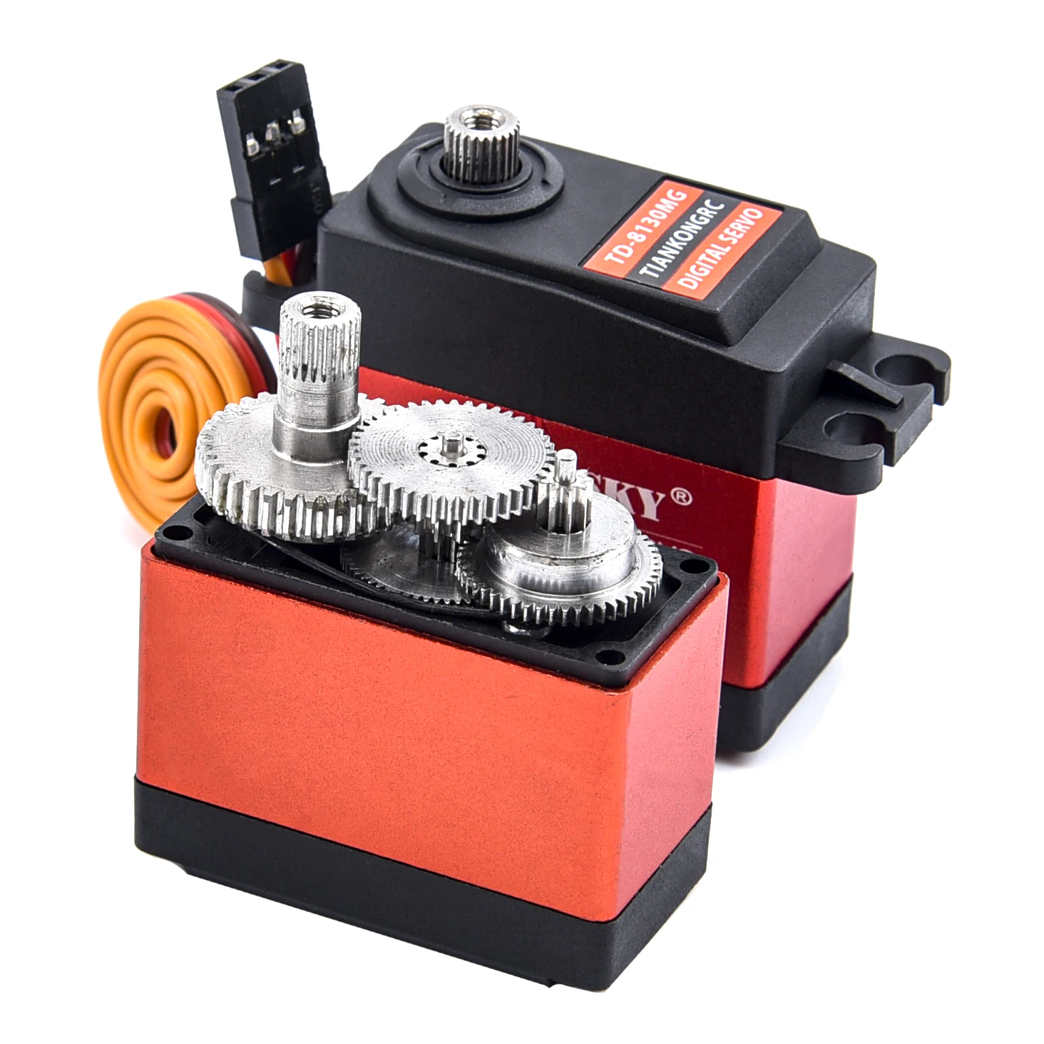 Waterproof 180/270/360 Degree 20KG 25KG 30kg 35kg 60kg Large Torque Digital Coreless Servo Aluminium Metal Gears 25T Arm RC Car