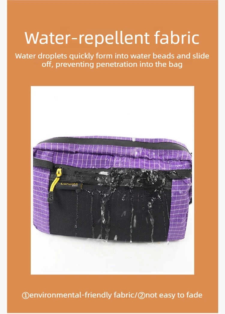 Outdoor Lightweight Waist Pack Tactical Crossbody Pouch Side Pockets WaterProof Hiking and Adventure Chest Packhanging Bag