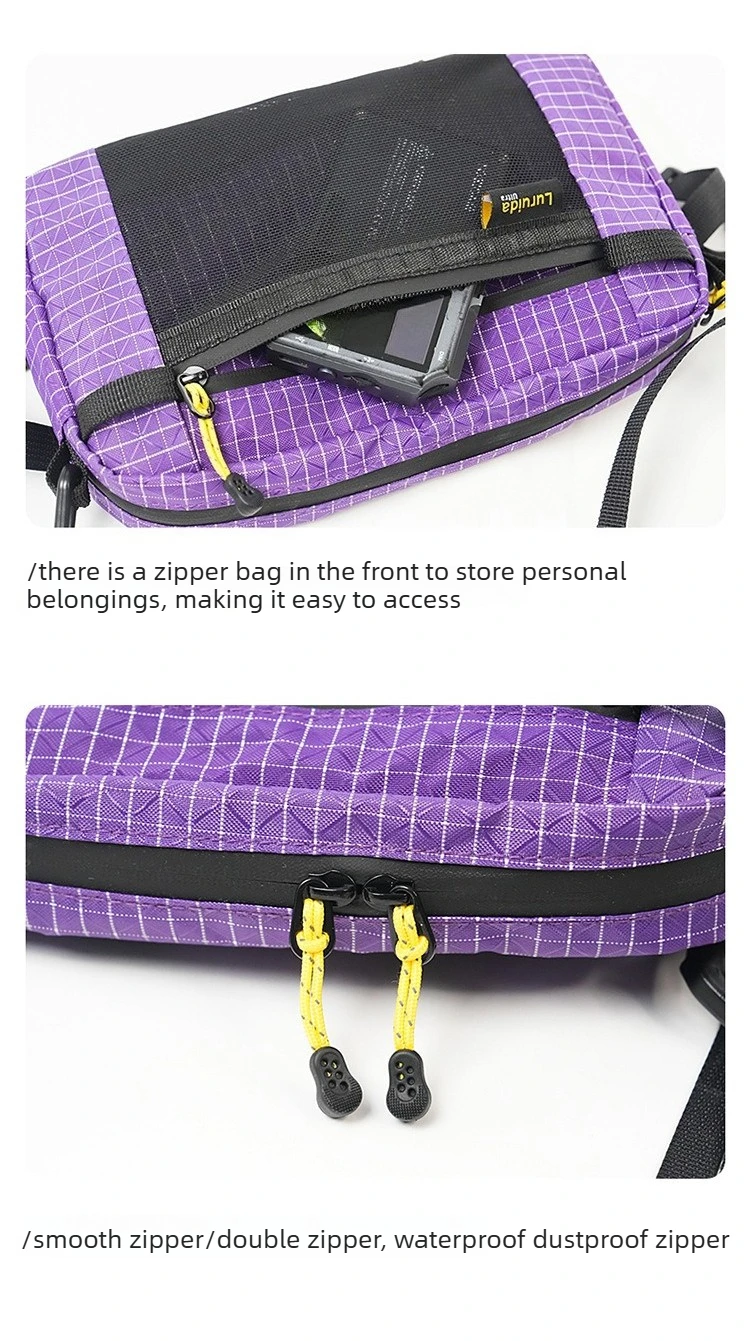 Outdoor Lightweight Waist Pack Tactical Crossbody Pouch Side Pockets WaterProof Hiking and Adventure Chest Packhanging Bag
