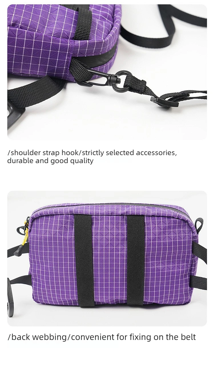 Outdoor Lightweight Waist Pack Tactical Crossbody Pouch Side Pockets WaterProof Hiking and Adventure Chest Packhanging Bag