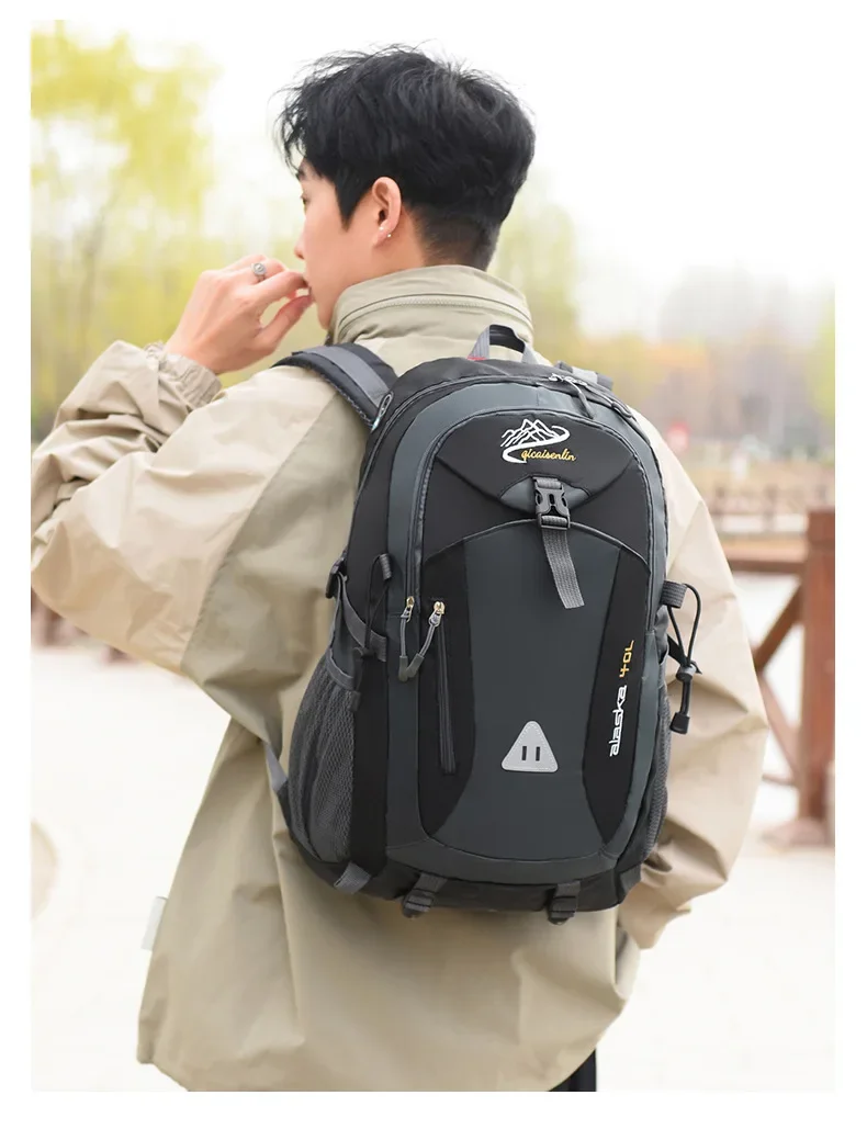 Travel Backpack Men's and Women's Outdoor Mountaineering Bag Large Capacity Waterproof Sports Camping Hiking Luggage Storage Bag