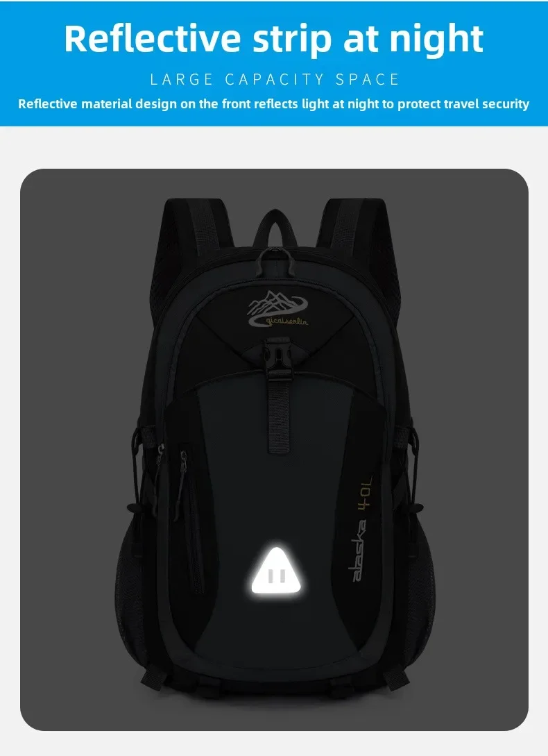 Travel Backpack Men's and Women's Outdoor Mountaineering Bag Large Capacity Waterproof Sports Camping Hiking Luggage Storage Bag