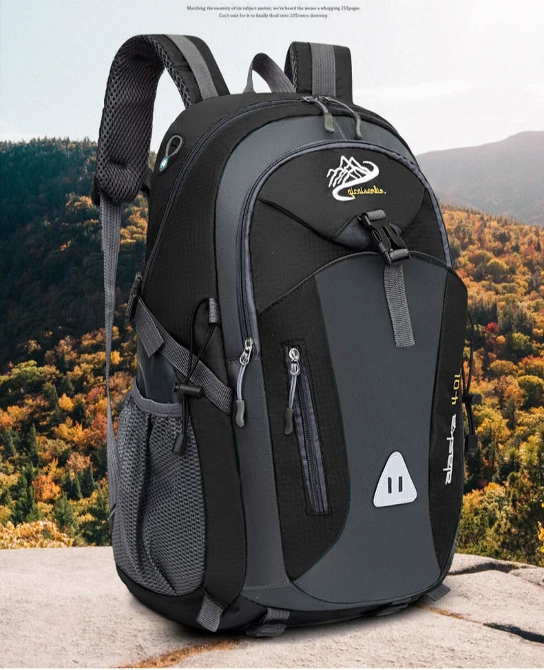 Travel Backpack Men's and Women's Outdoor Mountaineering Bag Large Capacity Waterproof Sports Camping Hiking Luggage Storage Bag