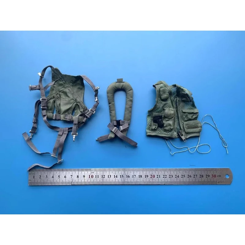 1/6 Scale Vest Belt Pants Trousers Pilot Clothing Set Model Soldier Body Accessories for 12inch Action Figures Scene Hobbies