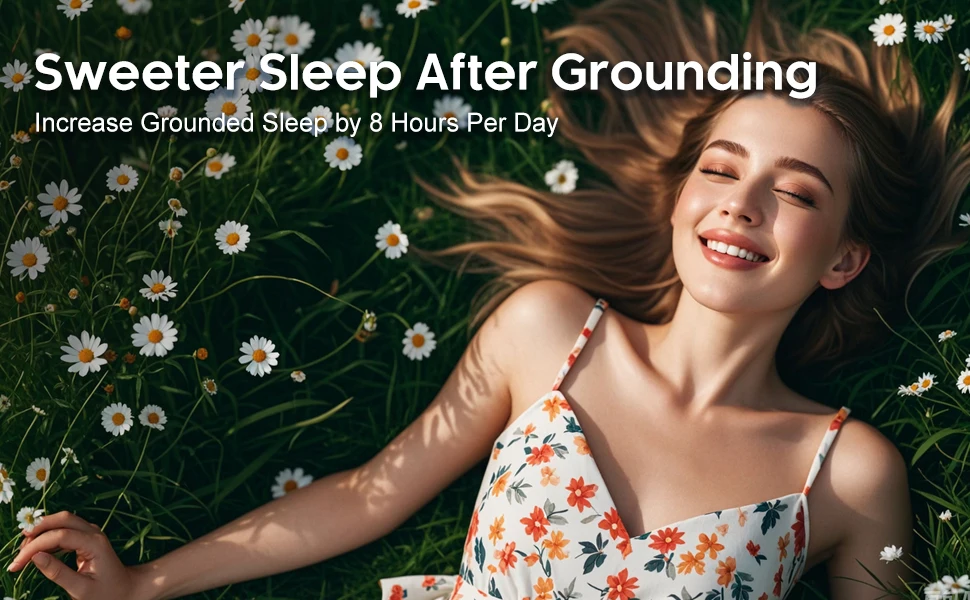 MAXSHARER Grounding Leather Mattress Grounding Sleep Mat Conductive Leather Earthing Mattress Pad for Better Sleep Reduce Stress