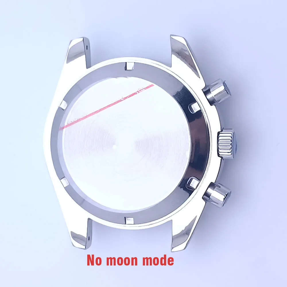 39.7mm Men's Watches Metal Case FIT VK63 Movement Watch Case Accessories Sapphire Glass Watch Parts Fits 20mm Strap Watch Box