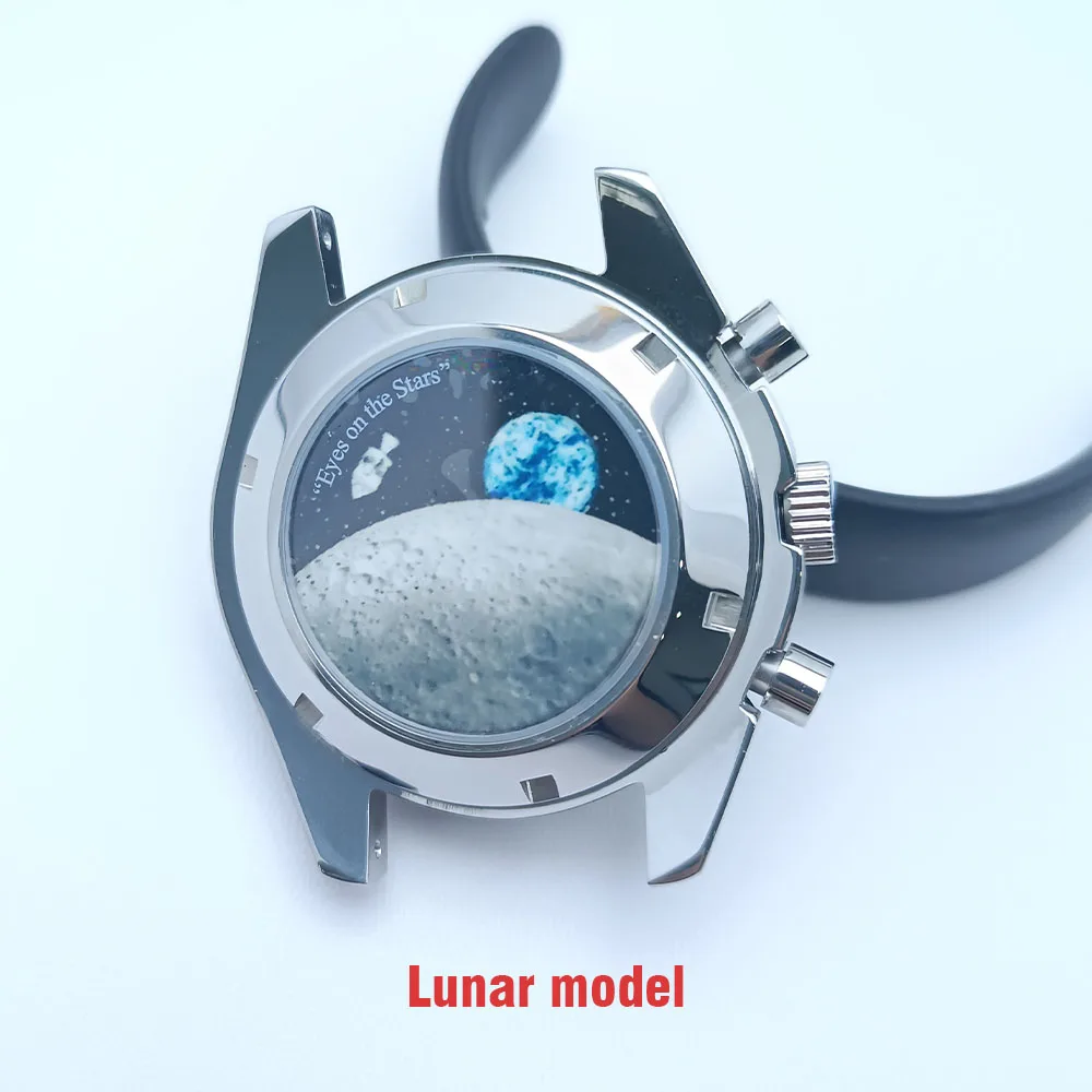 39.7mm Men's Watches Metal Case FIT VK63 Movement Watch Case Accessories Sapphire Glass Watch Parts Fits 20mm Strap Watch Box