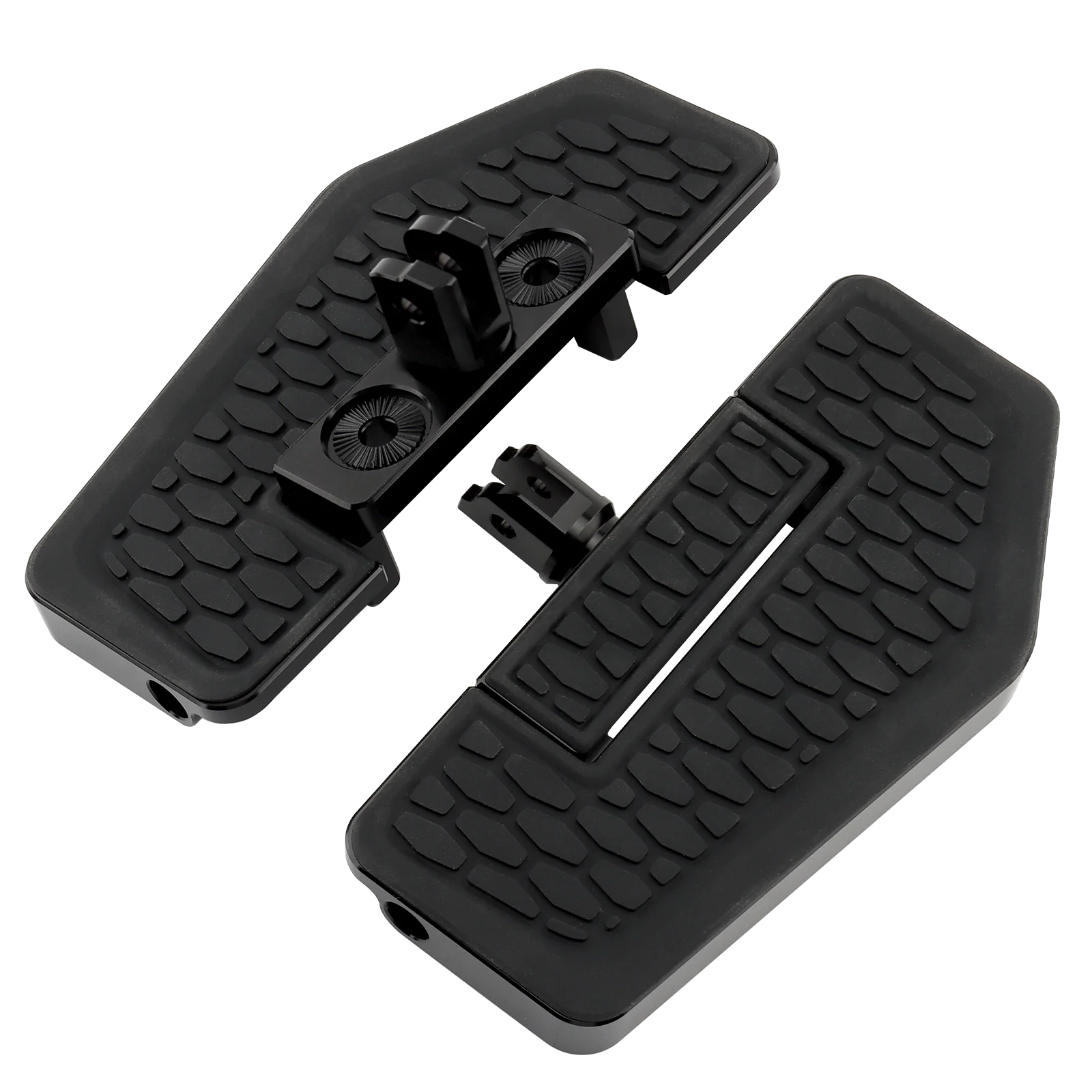 Motorcycle Black Hex Front Foot Pegs Floorboards Pedal Footrest For Harley Softail Breakout FXLRS Low Rider FXBRS 2018-23