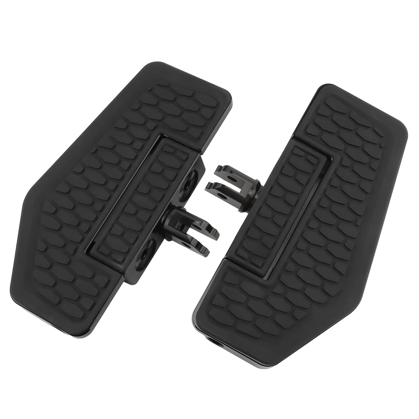 Motorcycle Black Hex Front Foot Pegs Floorboards Pedal Footrest For Harley Softail Breakout FXLRS Low Rider FXBRS 2018-23