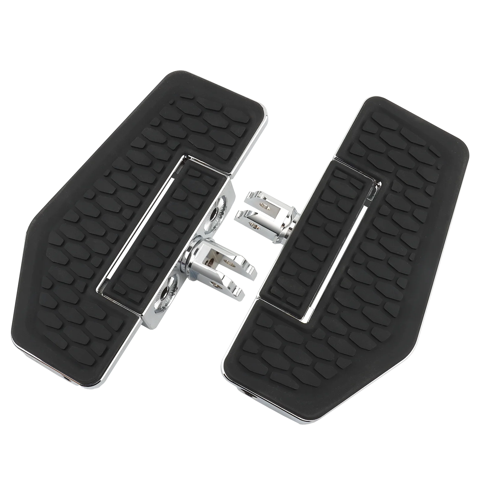 Motorcycle Black Hex Front Foot Pegs Floorboards Pedal Footrest For Harley Softail Breakout FXLRS Low Rider FXBRS 2018-23