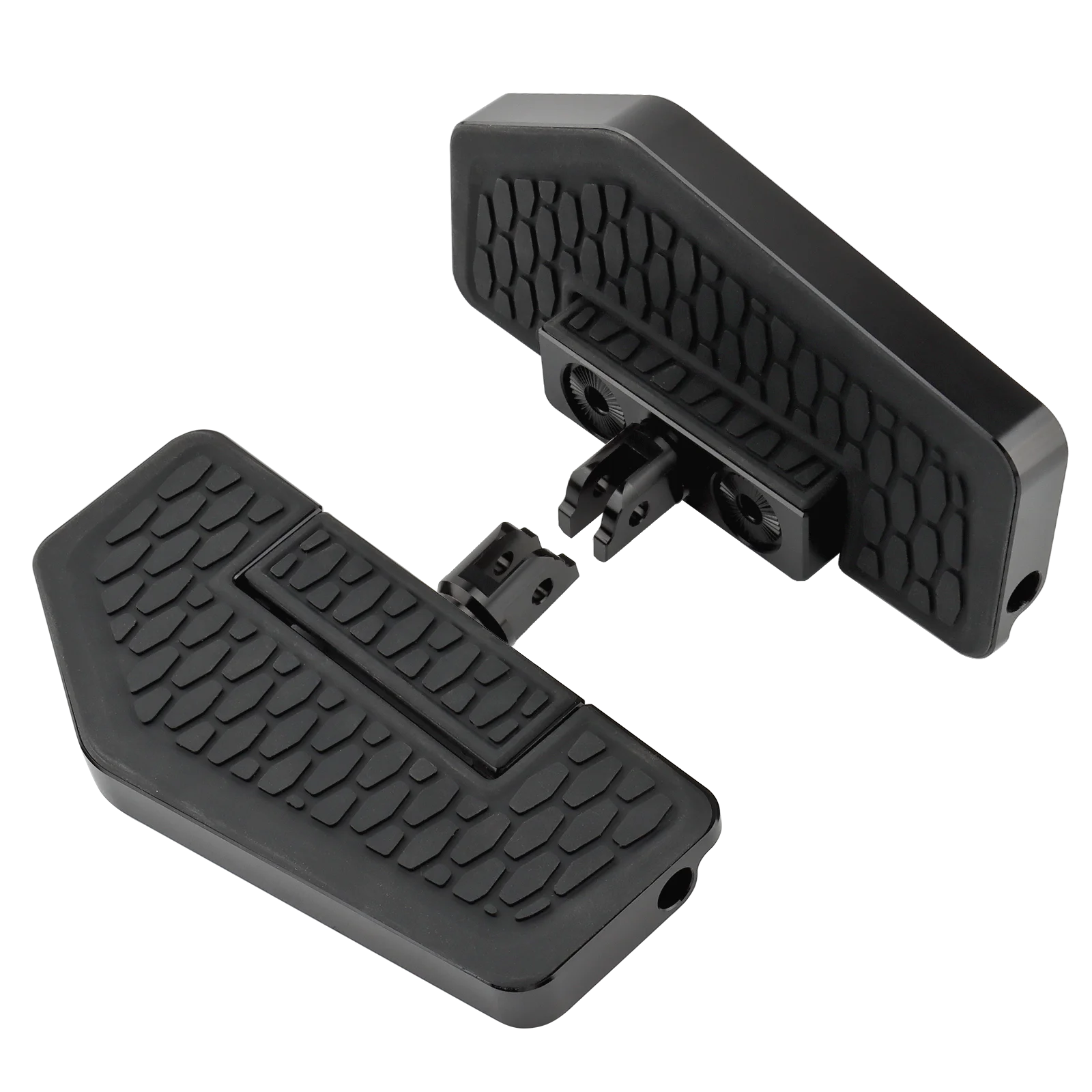 Motorcycle Black Hex Front Foot Pegs Floorboards Pedal Footrest For Harley Softail Breakout FXLRS Low Rider FXBRS 2018-23
