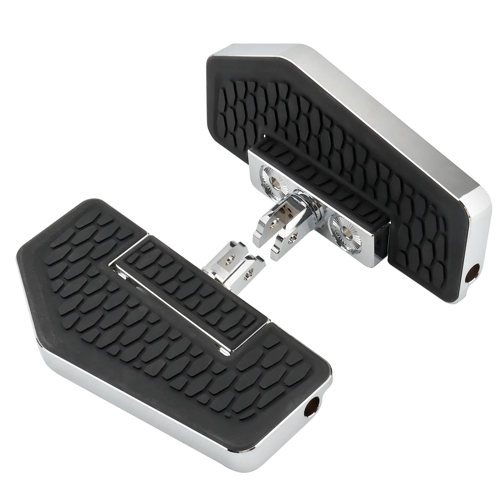 Motorcycle Black Hex Front Foot Pegs Floorboards Pedal Footrest For Harley Softail Breakout FXLRS Low Rider FXBRS 2018-23