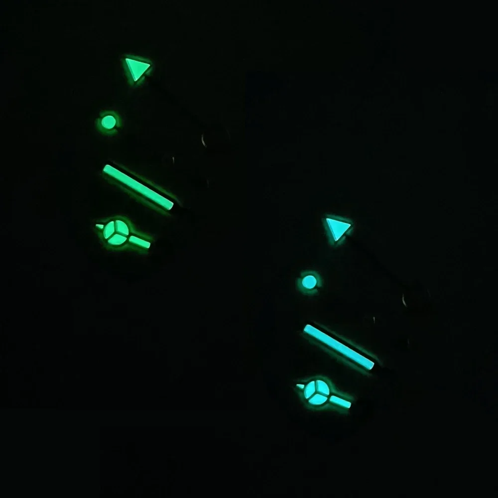 GMT Hands Blue Green/Green Luminous NH34 GMT Watch Hands for NH34 Automatic Movement Watch Accessories Watch Part for Wristwatch