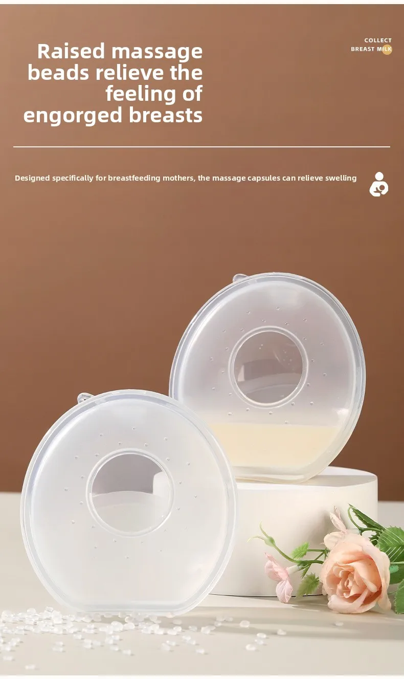 Silicone Mother's Milk Collector With Scale Wearable Anti Spill Breast Pads Nipple Pain Protector Maternity Breastfeeding