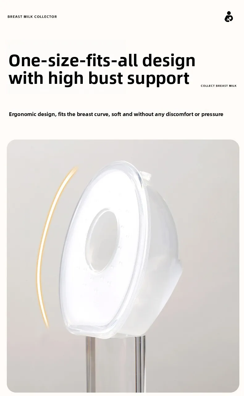 Silicone Mother's Milk Collector With Scale Wearable Anti Spill Breast Pads Nipple Pain Protector Maternity Breastfeeding