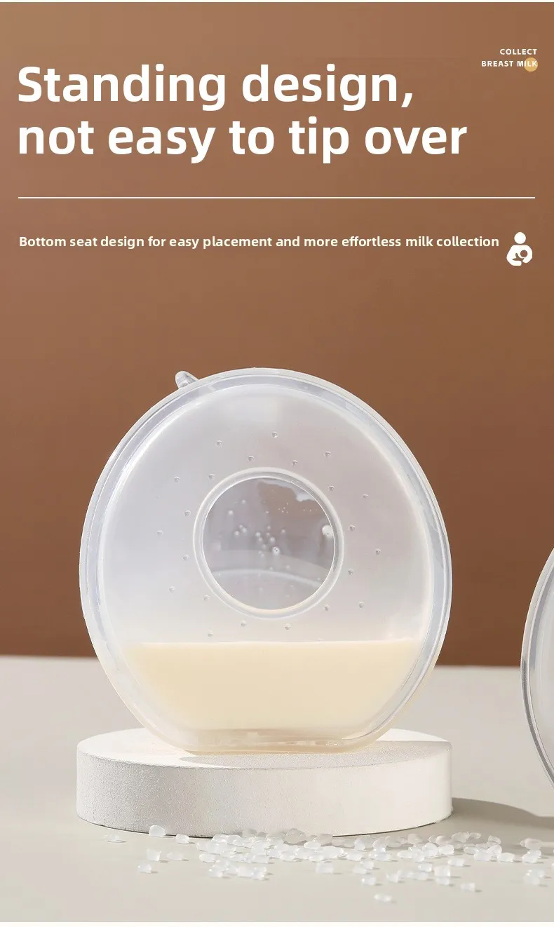 Silicone Mother's Milk Collector With Scale Wearable Anti Spill Breast Pads Nipple Pain Protector Maternity Breastfeeding