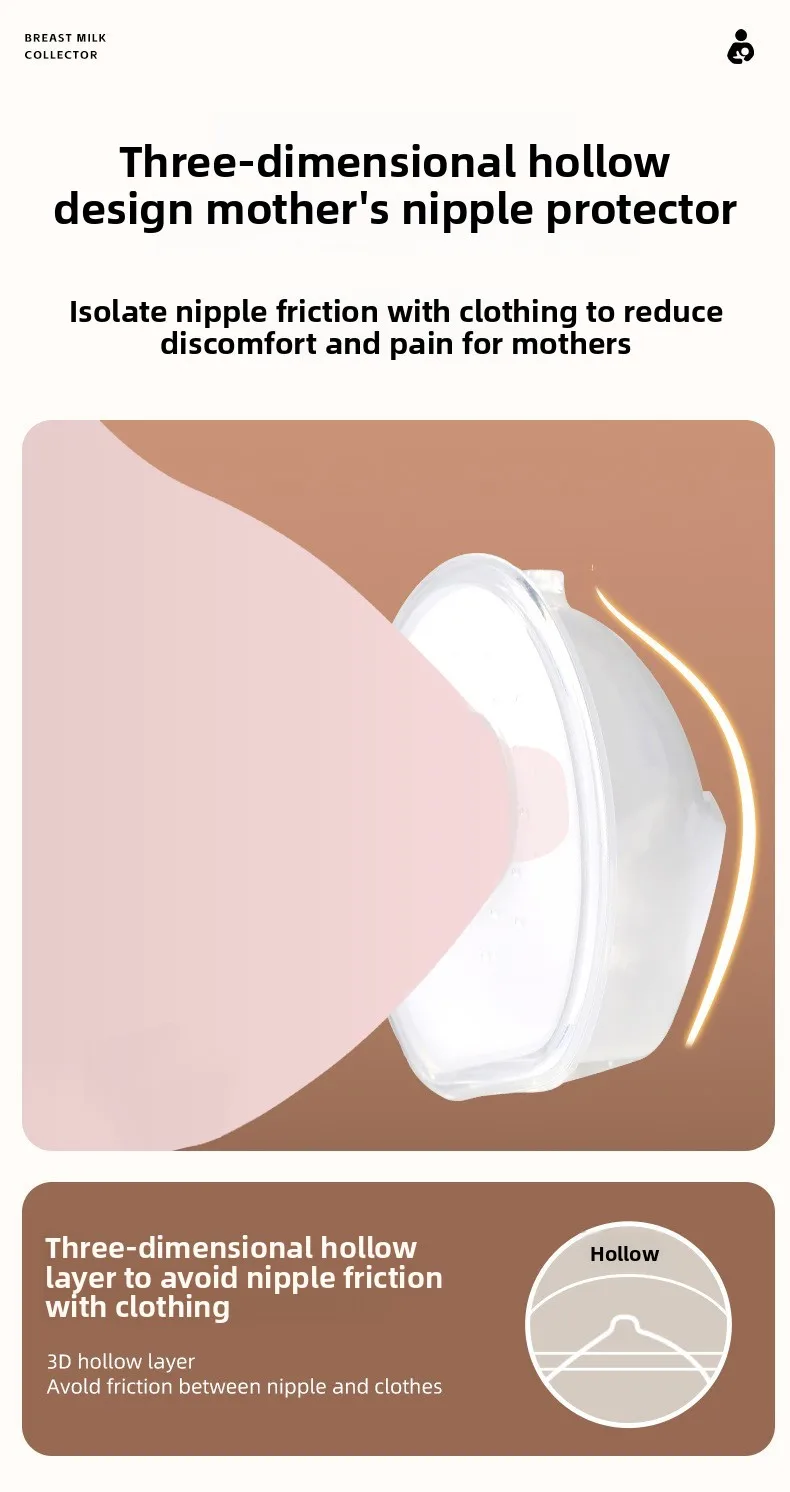 Silicone Mother's Milk Collector With Scale Wearable Anti Spill Breast Pads Nipple Pain Protector Maternity Breastfeeding