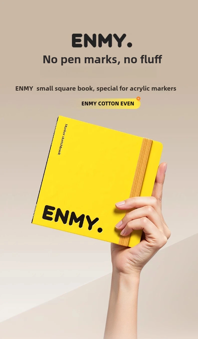 ENMY 300g/㎡ Acrylic Marker Paper No Bleed Cotton Fiber Watercolor Paper Art Paper for Drawing Notebooks School Office Supplies