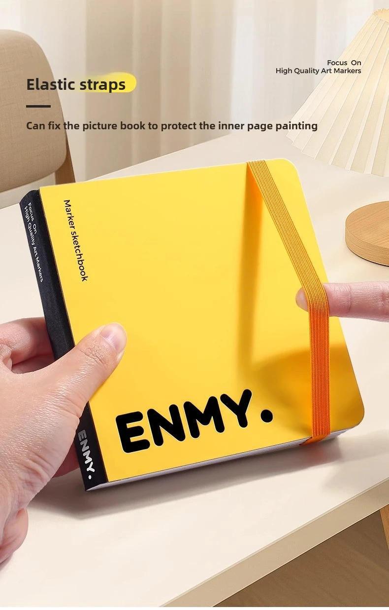 ENMY 300g/㎡ Acrylic Marker Paper No Bleed Cotton Fiber Watercolor Paper Art Paper for Drawing Notebooks School Office Supplies