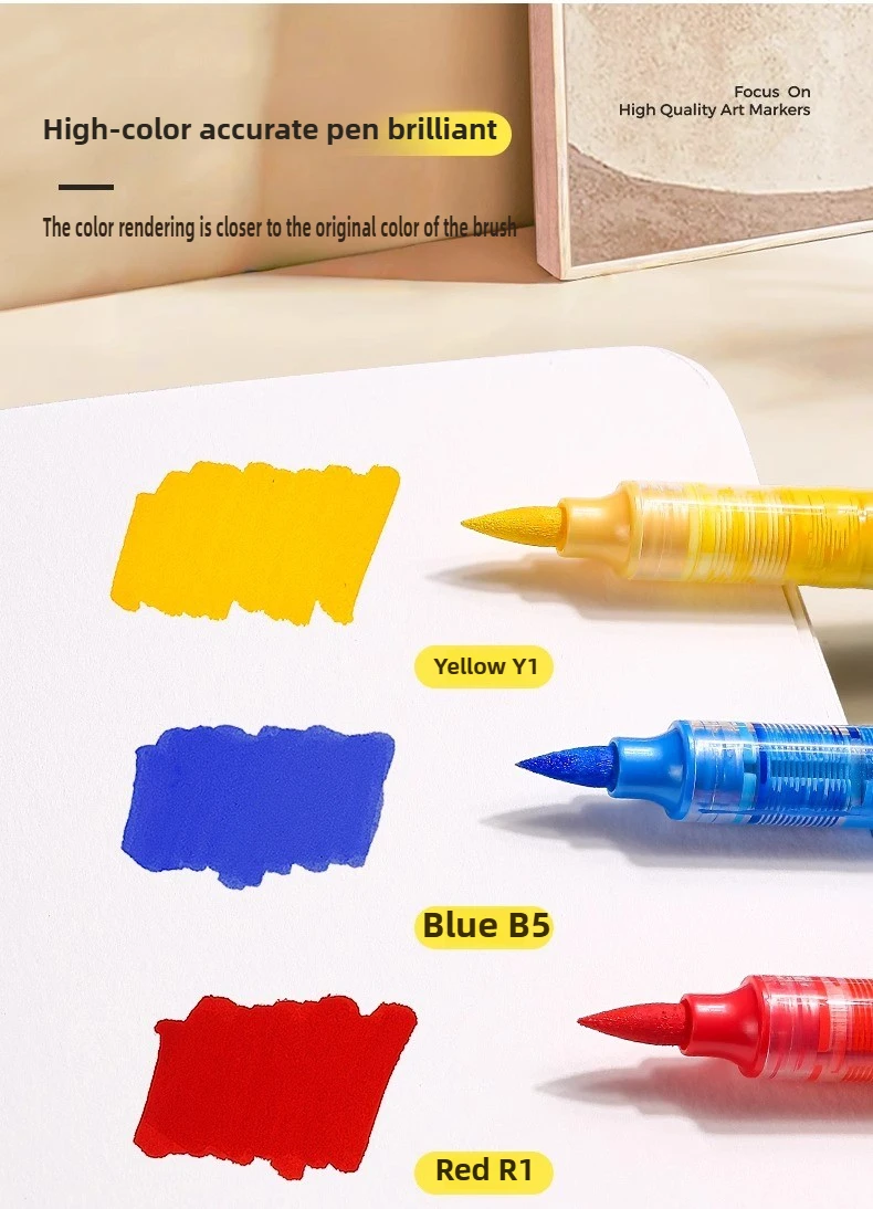 ENMY 300g/㎡ Acrylic Marker Paper No Bleed Cotton Fiber Watercolor Paper Art Paper for Drawing Notebooks School Office Supplies