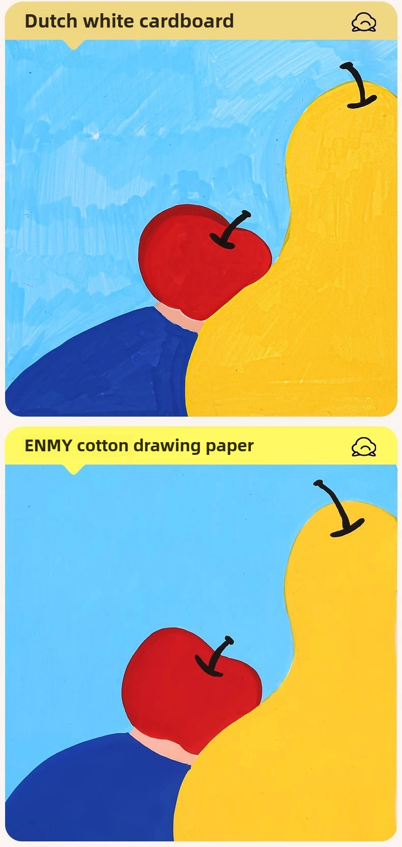 ENMY 300g/㎡ Acrylic Marker Paper No Bleed Cotton Fiber Watercolor Paper Art Paper for Drawing Notebooks School Office Supplies