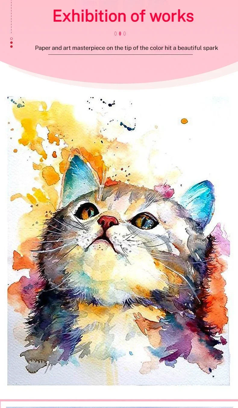 Baohong 100% Cotton Watercolor Paper 20 Sheets 32K 16K Artist Drawing Paper Acuarela Art Student School Supplies Painting Paper